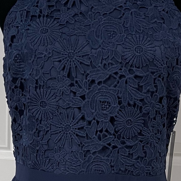 Lulu’s Navy Blue Lace Top Dress - Picture 3 of 6